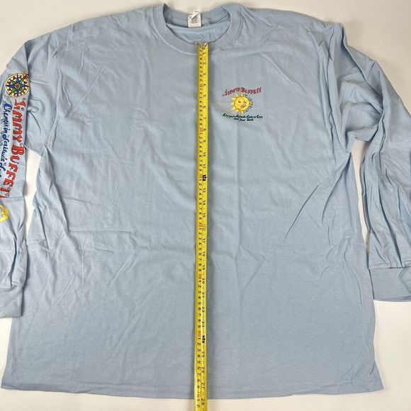 Jimmy Buffett Unisex 2XL Blue 2018 I Don't Know Tour Shirt Long Sleeve Crew Neck - Picture 11 of 13